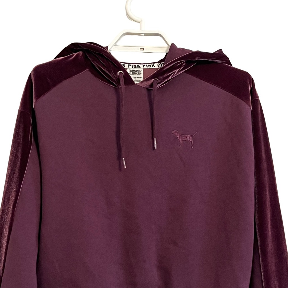 PINK Victoria’s Secret Velour Hooded Sweatshirt - Picture 2 of 7